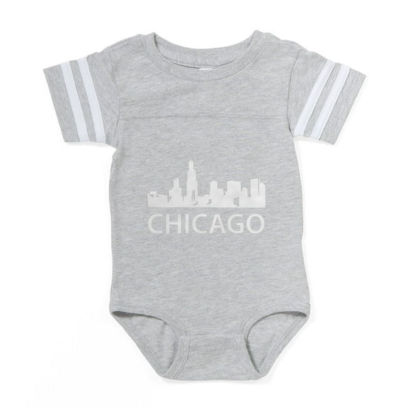 CafePress - Chicago1bk - Cute Infant Baby Football Bodysuit