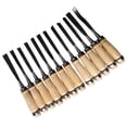 thumbnail image 4 of Wood Carving Chisel Set Polished Comfortable Hand Feel Practical Portable Hand Carving Chisel Kit 12Pcs, 4 of 5