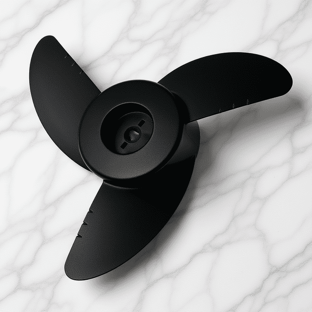 CHICHUMID Electric Boat Propeller Black Plastic for Kayak and Yacht with Easy Installation Feature