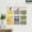 3 color, variant on 3 Pocket Storage Bag, Moclever Wall Mounted Organizer Closet Pocket, Over the Door Cotton Linen Hanging Storage Pouch,Grey,1Pcs