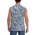 thumbnail image 4 of Pofeuu Paisley4 Print Men's Muscle T-Shirt, Sleeveless, Muscle Tank, Classic Muscle Tee Top For Men Casual Sleeveless Muscle T-Shirt Trendy Clothes-Small, 4 of 7