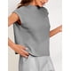 thumbnail image 2 of Chaleco sin mangas, jersey de punto Himosyber para mujer, gris, 2 of 6