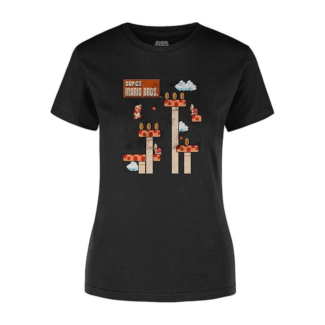 Playera Mujer Super Mario Retro - Fan Army Nintendo - Level 5