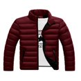 thumbnail image 1 of Men‘s Winter Warm Jacket Stand Collar Packable Casual Down Overcoat, 1 of 6