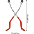 thumbnail image 2 of Pinzas para tarros, pinza antiescaldaduras, pinzas para tarros, pinzas elevadoras de tarros de acero inoxidable con empuñadura para tarros de conservas calientes y tarros de conservas (rojo), 2 of 5