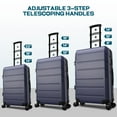 thumbnail image 3 of SANOPY Luggage Sets 5-Piece Suitcase Set(20"24"28"), ABS Hardside Expandable Suitcase Set with TSA Lock Spinner Wheels(Blue), 3 of 9