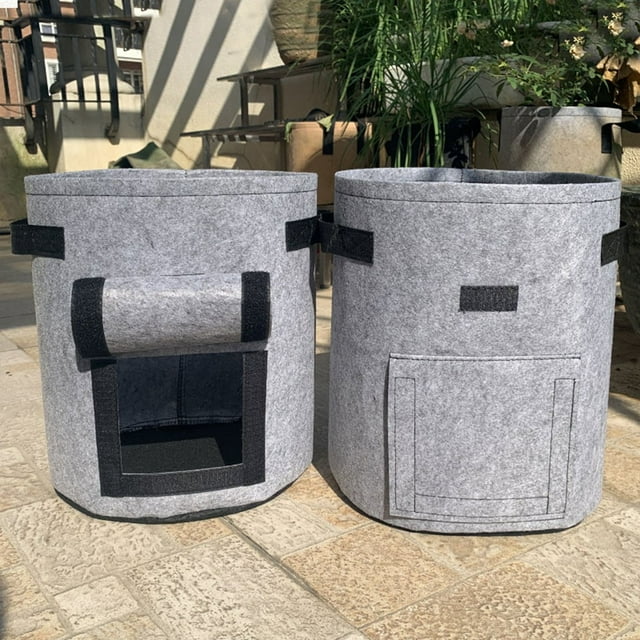 Fiudx Ofertas relámpago del día Bolsas para jardineras Bolsas de jardín no tejidas Bolsas para plantar verduras y patatas