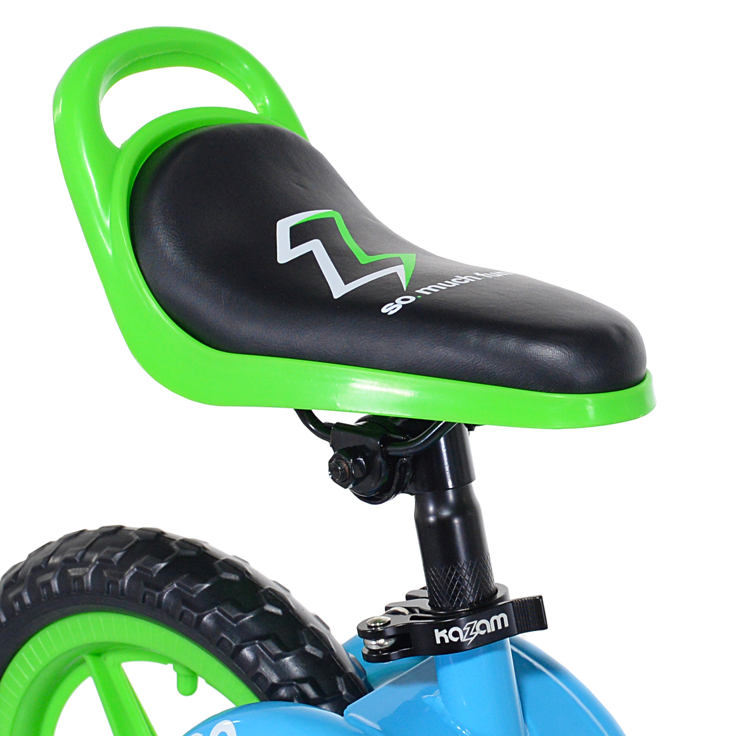 KaZAM 12" Child's Balance Bike and Helmet, Green/Blue - image 5 of 9