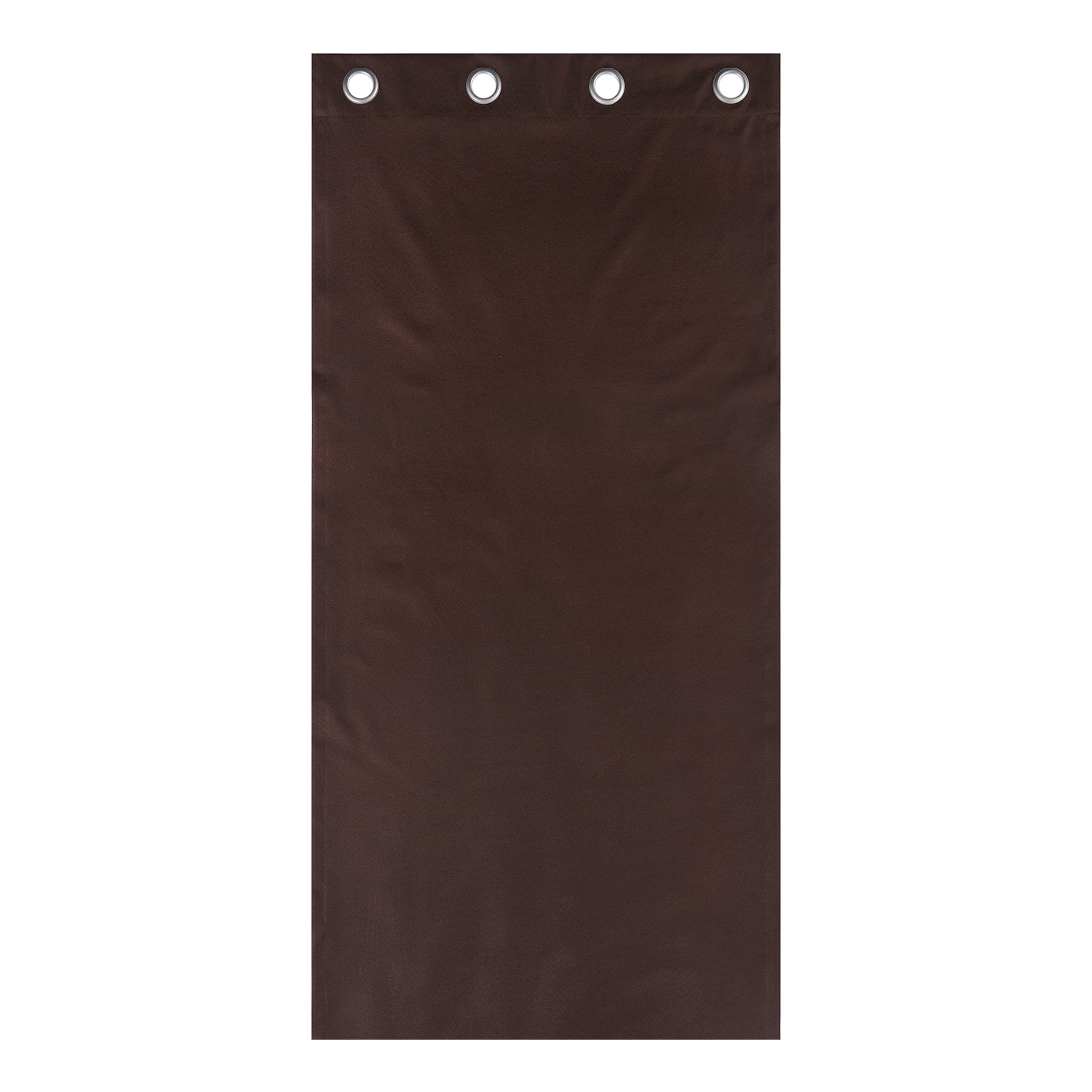 Mainstays Brown Solid Blackout Grommet Curtain Panel Pair, Set of 2, 30 in W x 63 in L
