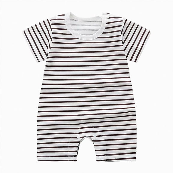 KPOPLK Newborn Outfits Baby Boy Clothes for 3 6 9 12 18 24 36 Months Summer Short Sleeve Waffle Knit Collared Embroidery Romper Jumpsuit(18-24 Months,Black)
