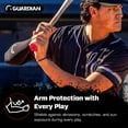 thumbnail image 4 of Guardian Baseball Pro-Grade Compression Arm Sleeve - For Arm Care & Protection Sliding Diving On Field (Black), 4 of 6