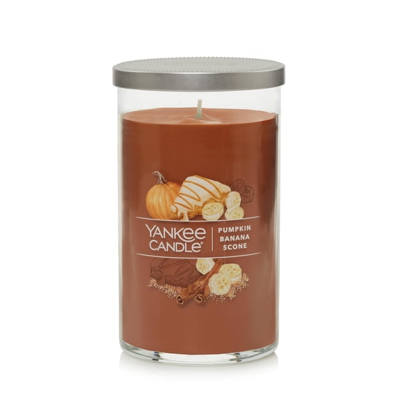 Yankee Candle Signature Medium 2-Wick Candle, Pumpkin Banana Scone, 14.25 oz