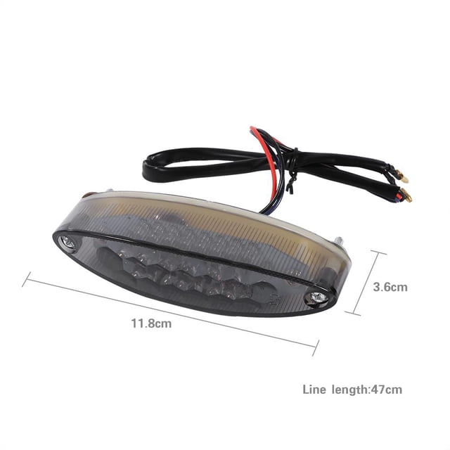 28 LED Motocicleta ATV Lámpara de humo Placa de freno Luz trasera guardamanos para Suzuki ltz 400,luz moto en Suzuki ltz