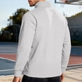 thumbnail image 5 of Men's Quarter Zip Sweater Textured Knit Business Casual Pullover, 5 of 5