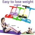 thumbnail image 3 of Home Yoga Elastic Resistance Band Foot Pedal Exerciser Sit-up Pull Rope Puller, 3 of 5