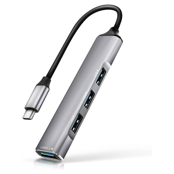 Hub USB 3.0 Tipo C 4 Puertos Metálico
