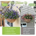 thumbnail image 2 of Waipfaru 20 Bundles Artificial Lavender Plants Outdoor, UV Resistant Fake Flowers,Realistic Faux Plastic Lavender Shrubs for Porch Garden Window Box Home Decor (Purple), 2 of 7