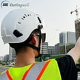 thumbnail image 2 of Construction Safety Helmet With Goggles For Engineer Visor Ce En397 Abs Hard Hat Vents Industrial Work Cap Head Protection, 2 of 5