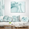 thumbnail image 4 of Designart Fractal Large Blue 3D Waves - Contemporary Throw Pillow - 16x16, 4 of 5