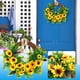 thumbnail image 4 of New Style Garden Wind Rattan Sunflower Wreath Simulation Sunflower Wreath Door Hanging Decorations, 4 of 9