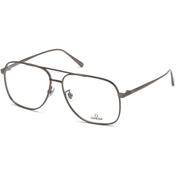 Omega OM5006-H Full Rim Square Shiny Gunmetal Eyeglasses