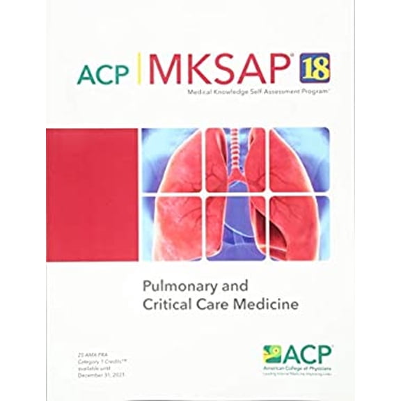Pre-Owned MKSAP 18 Pulmonary and CC Medicine (Paperback) 9781938245589
