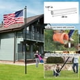 thumbnail image 7 of Heavy Duty Flag Pole - 20 FT Extra Thick Aluminum Flagpole Kit for Outside House In Ground, 7 of 7