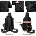 thumbnail image 4 of Anti Theft Crossbody Backpack Shoulder Sling Bag Men Women One Strap Motorcycle Messenger Bag Daypack for Cycling, 4 of 7