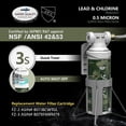 thumbnail image 2 of Water Filter FRIZZLIFE MV99 Inline RV 0.5 Micron, 2 of 6