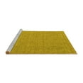 thumbnail image 2 of Ahgly Company Machine Washable Indoor Rectangle Abstract Yellow Contemporary Area Rugs, 2' x 4', 2 of 4
