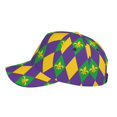 thumbnail image 5 of Balery Mardi Gras Baseball Cap For Women Men,Adjustable Size For Running Workouts And Outdoor Activities All Seasons, 5 of 9