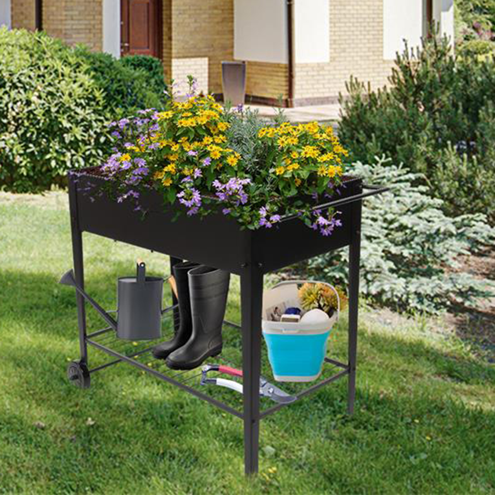Porfeet Practical Good Bearing Gardening Bed Cart Multifunctional