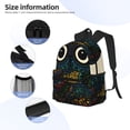 thumbnail image 5 of Vsdgher Owl with Mandala Print Unisex Large Capacity Bookbag Schoolbag Casual Daypack for High School/College/Teens/Travel/Work, 5 of 8