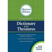 Merriam-Webster's Dictionary and Thesaurus (Hardcover)