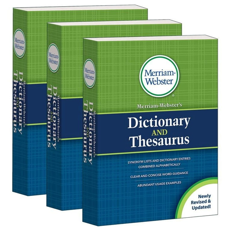 Thesaurus Dictionary. Merriam-Webster. Dictionary by Merriam-Webster. The Merriam Webster Dictionary of synonims.