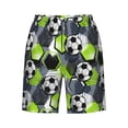 thumbnail image 7 of Disketp Men's Swim Trunks Hawaiian Breathable Surf Beach Swimsuits Mesh Lining Beach Shorts with Pockets-Football, 7 of 7