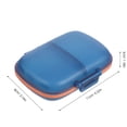 thumbnail image 3 of Pastillero semanal de viaje, dispensador de medicamentos semanales, pastillero para suplementos médicos, color azul cielo., 3 of 5