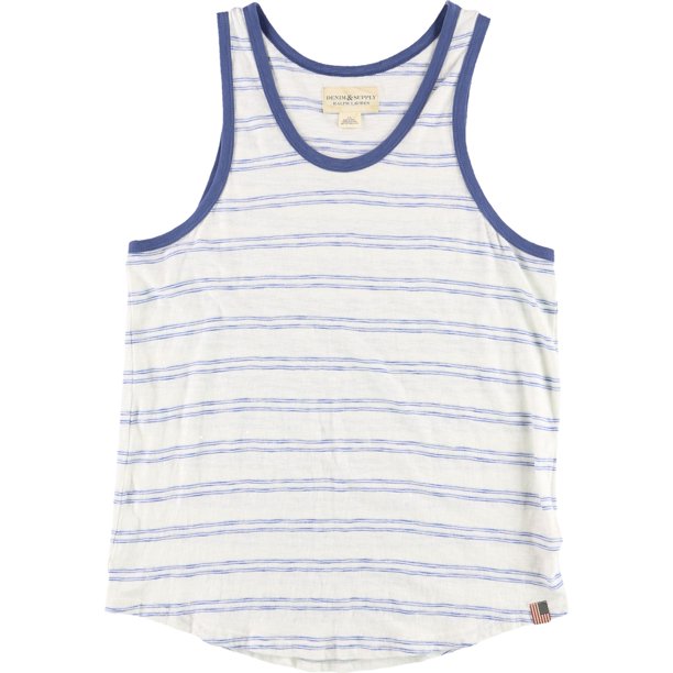 Camiseta sin mangas de algodón Ralph Lauren para hombre Blanca Pequeña