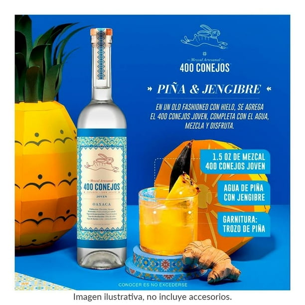 Mezcal 400 Conejos Joven 700 ml | Walmart en línea