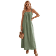 thumbnail image 1 of Vestido Largo Mujer Tirantes Ajustables | Corte Amplio Fluido Tipo Maxi, 1 of 5