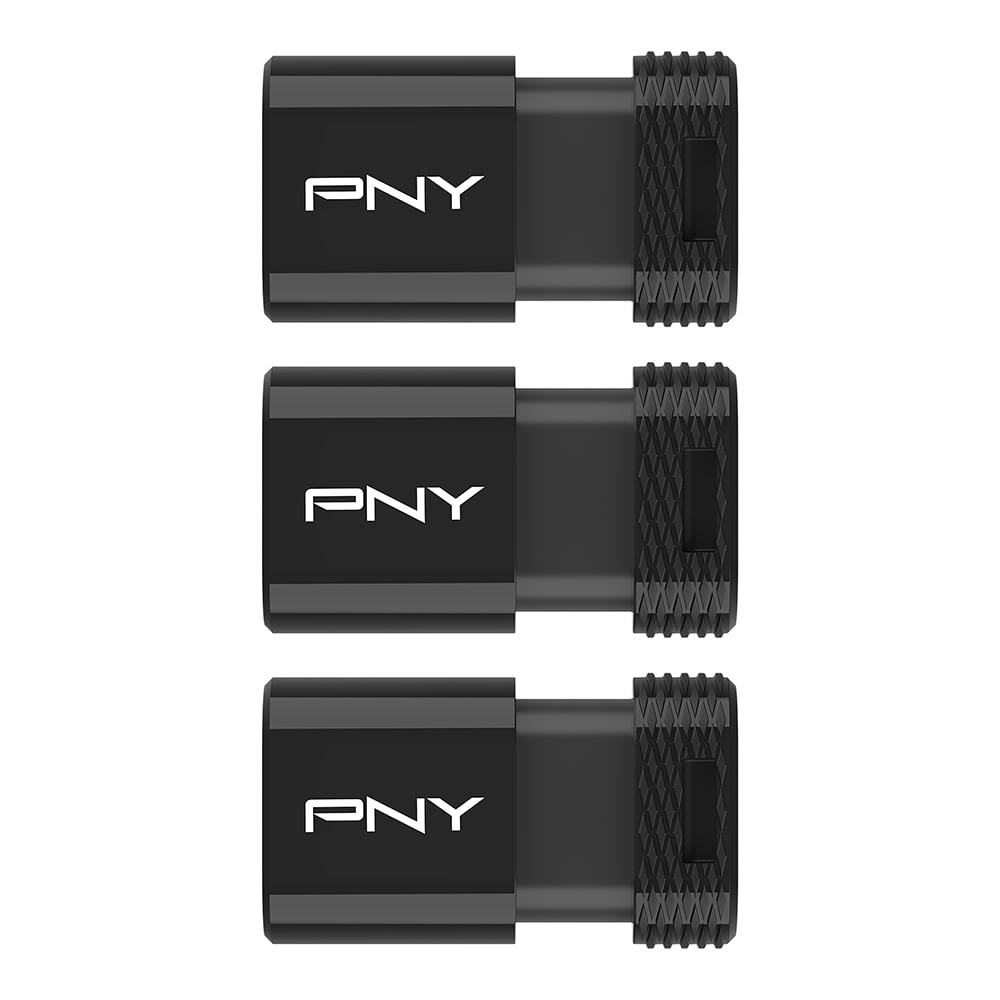 64GB PNY Elite-X Fit Type-C USB 3.2 Flash Drive – Up to 200MB/s Read, Advanced Performance, Convenient Portable Data Storage, Ultra Compact Fit Design, Type-C Connector, 3-Pack