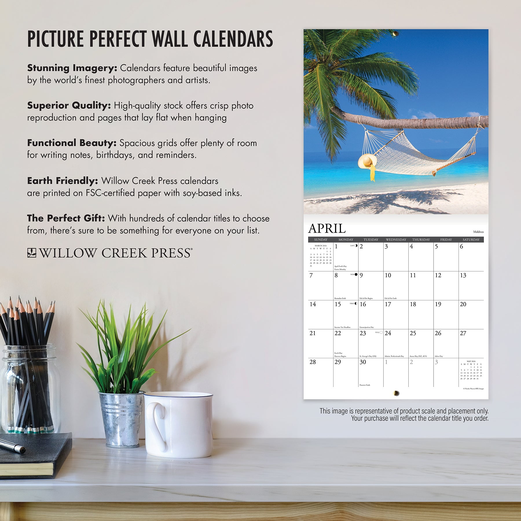 Japanese Woodblocks 2024 12 X 12 Wall Calendar (Other