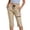 *Beige, variant on VBVC Women's Drawstring Hiking Capri Pants , Quick Dry Cargo Capris For Women , Ladies' Elastic Waist Outdoor Trousers with Pockets,Army Green,S-3XL