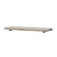 thumbnail image 6 of DecMode 27" x 10" Cream Mango Wood  Tray with Black Metal Handles, 1-Piece, 6 of 12