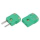 thumbnail image 1 of K Tipo Termopar Cable Conectores Macho Hembra Enchufe Adaptador Alta Temperatura 220°C (428°F) para Termopar Sensor Sonda Verde, 1 of 6