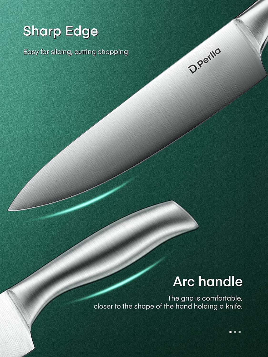 DEIK 14 pcs Stainless Steel Kitchen Knife Set With Block – Knife Depot Co.