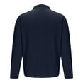 thumbnail image 7 of FAWUUDO Mens Quarter Zip Pullover Casual Lightweight Fleece Sweatshirts Fall Baggy Trendy Athletic Golf Pullovers Navy, 7 of 7