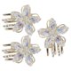 thumbnail image 4 of 3 unids flores de cristal garra clips de pelo pequeño pelo pinza clips mujeres garra abrazaderas, 4 of 4
