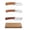 A004- Style D, variant on Kitchen Peeler Knives, 0.07 Inch Thick Stainless Steel, Set of 3 with Wood Handle, Multifunctional for Vegetable Fruit Shaving Peeling and Beard Trimming Home Kitchen Use
