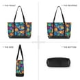 thumbnail image 6 of FORMRS Canvas Laptop Tote Bag for Women with 15.6" Computer Compartments Shoulder Handbag, Vibrant Art Leaves Pattern, 6 of 7